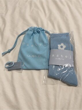 CJ Hendry x SALON 94 Pastel Socks with Drawstring Bag and Carabiner/keychain